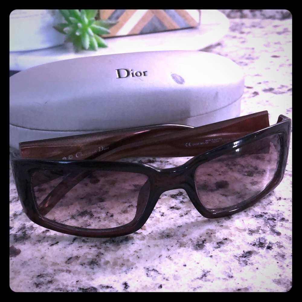 Christian Dior authentic brown sunglasses